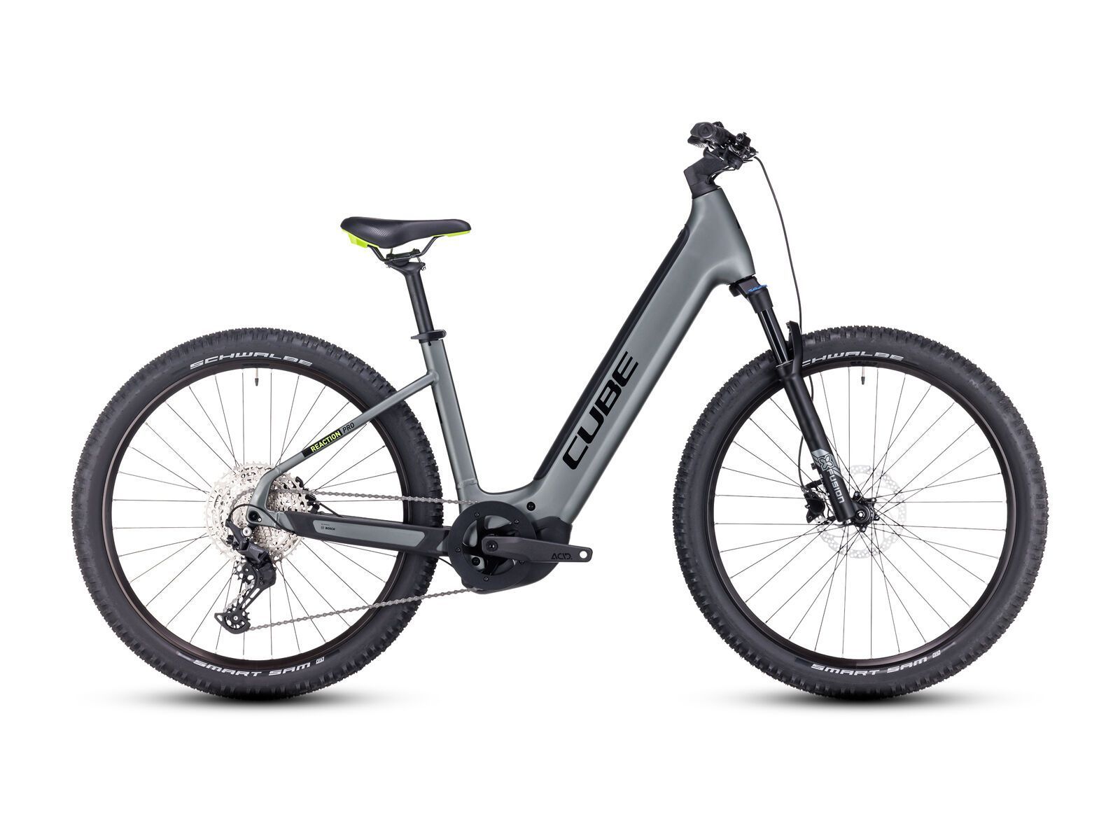Cube Reaction Hybrid Pro 625 27.5 Easy Entry, flashgrey´n´green - Bild 1