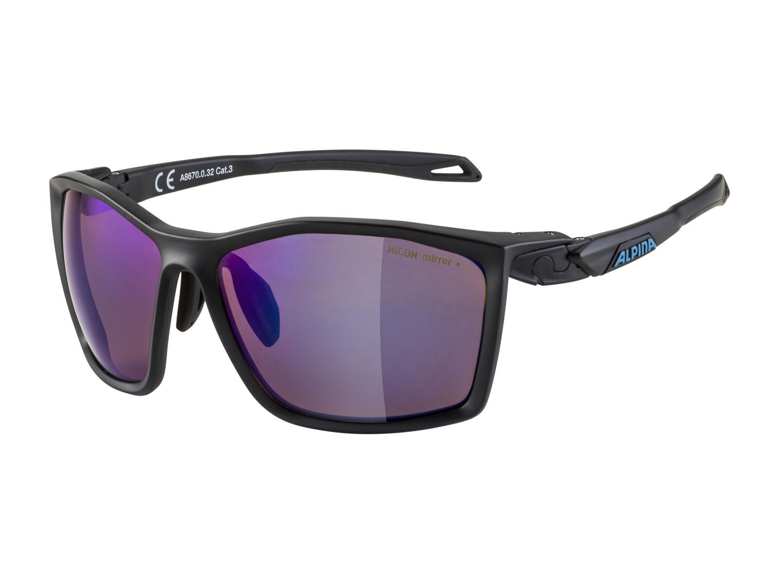 Alpina Twist Five Q-Lite Mirror Blue, black matt - Bild 1