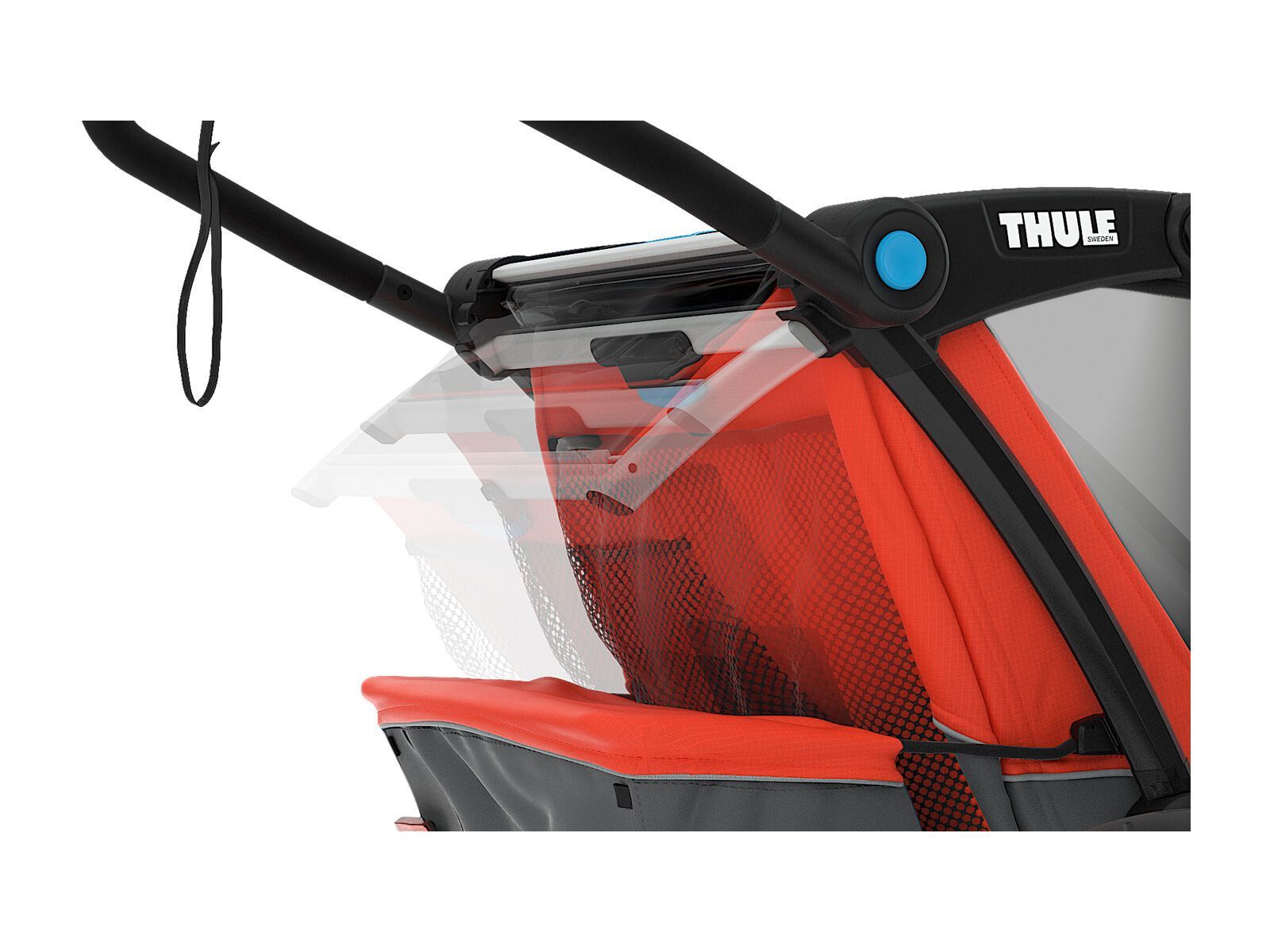 Thule Chariot Cross 1, roarange/dark shadow - Bild 7