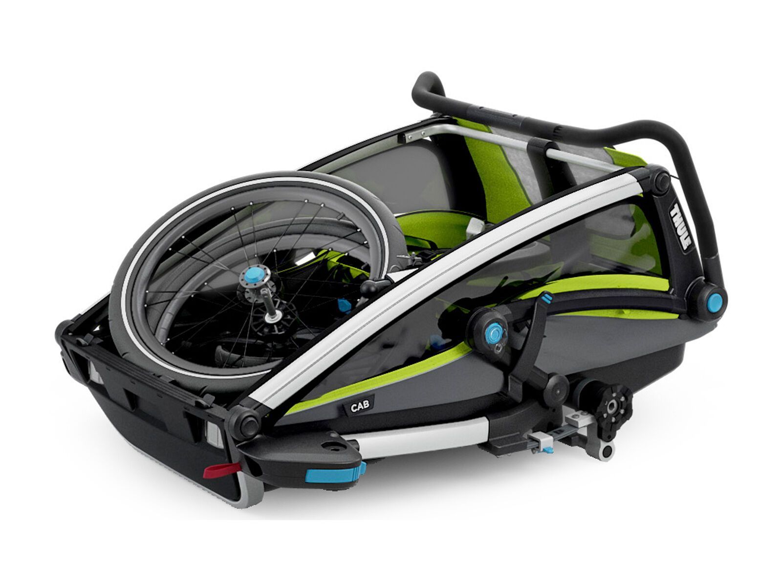 Thule Chariot Cab 2, chartreuse/dark shadow - Bild 5