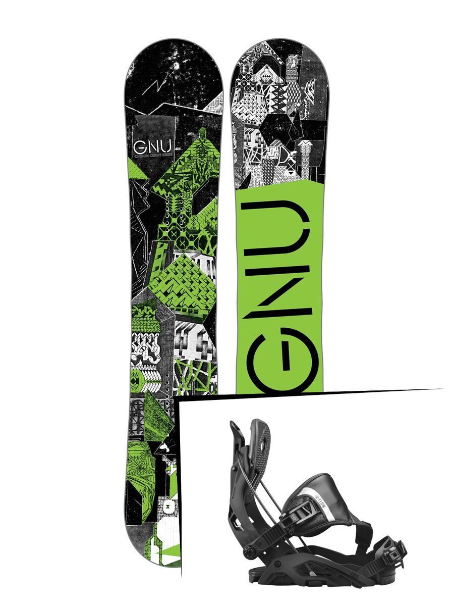 Set: Gnu Carbon Credit 2017 + Flow Fuse Hybrid (1718360S) - Bild 1