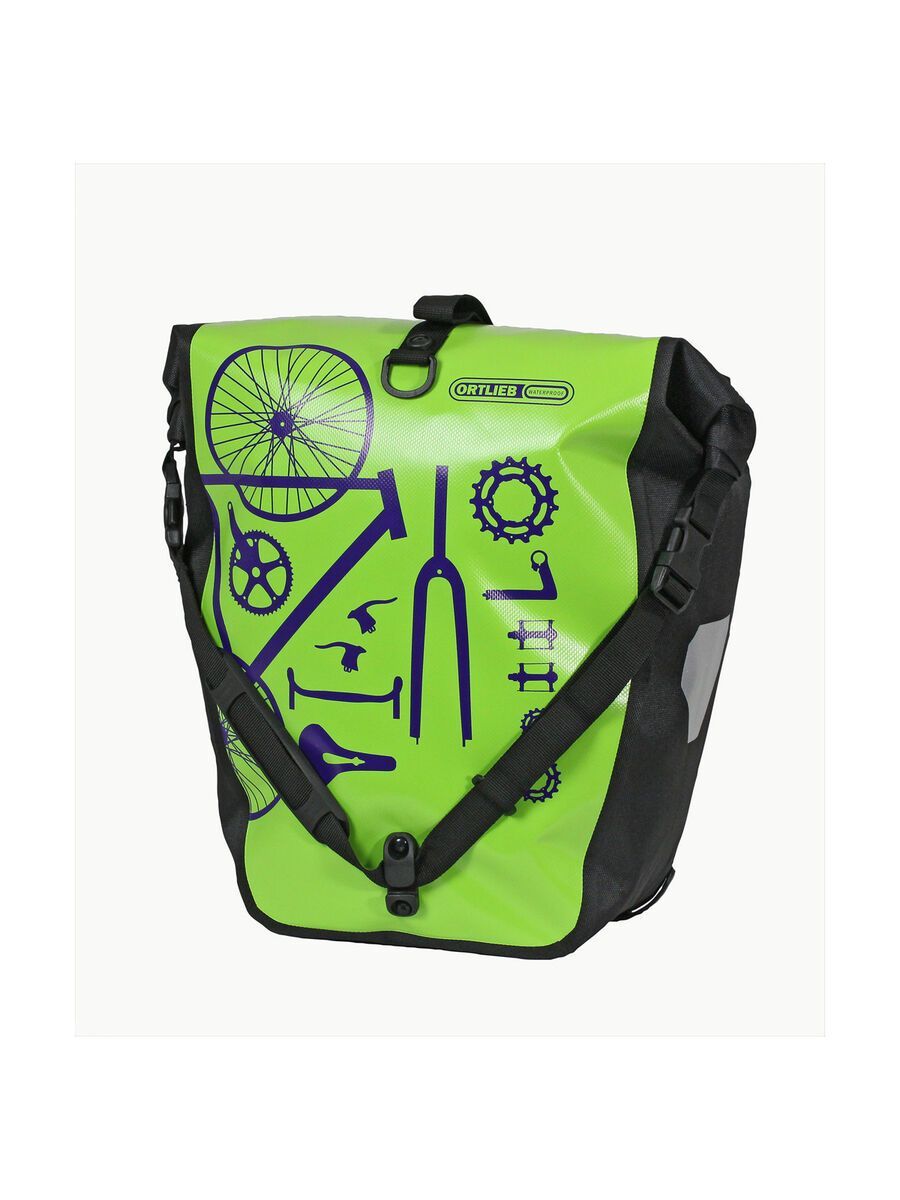 ORTLIEB Back-Roller Design Parts, limone-schwarz - Bild 1