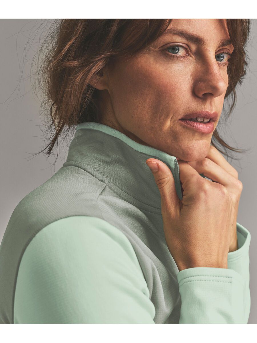 Ortovox Fleece Light Zip Neck W, green acid - Bild 3