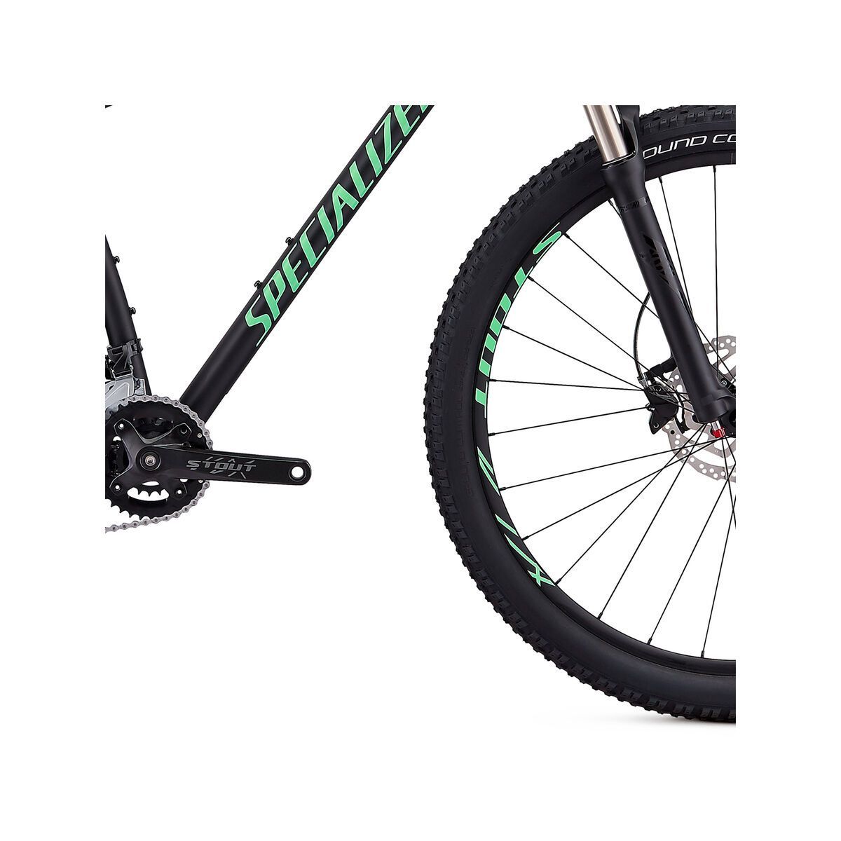 Specialized Rockhopper Expert, gloss black/acid kiwi/charcoal - Bild 5
