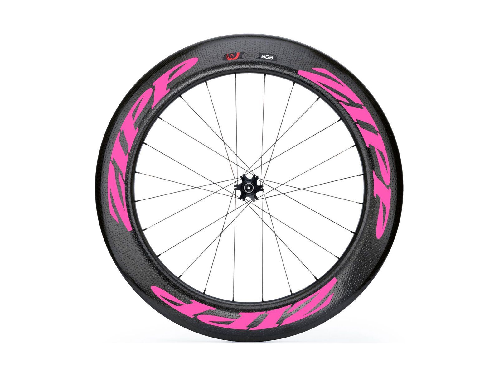 Zipp 808 Firecrest Tubular Disc-brake, schwarz/pink - Bild 1