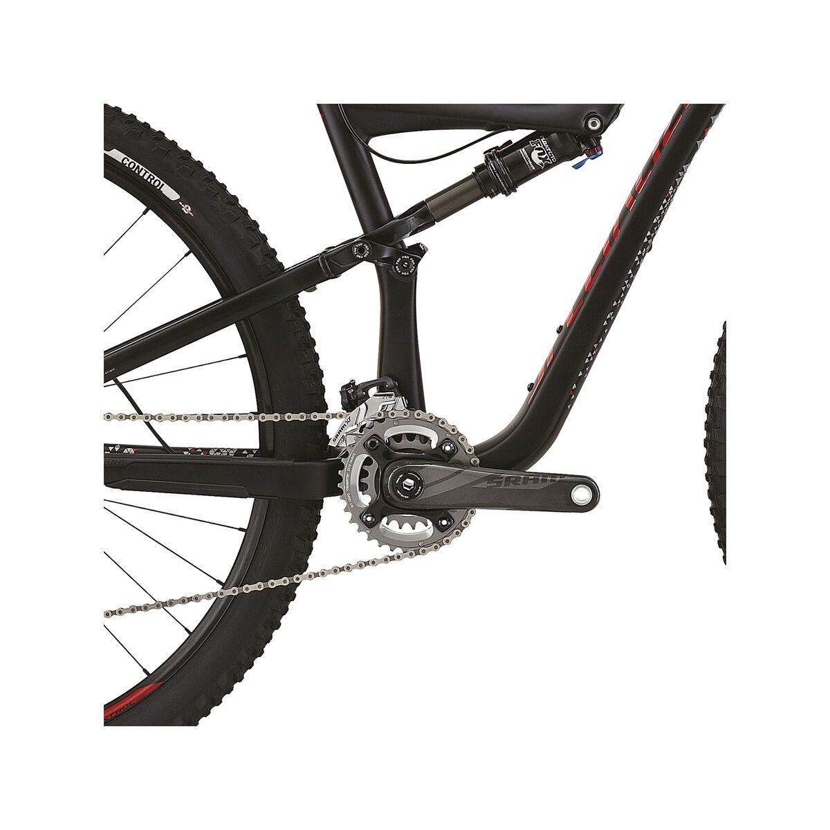 Specialized Rumor Elite, Satin Black/Dark Silver/Flo Red - Bild 3