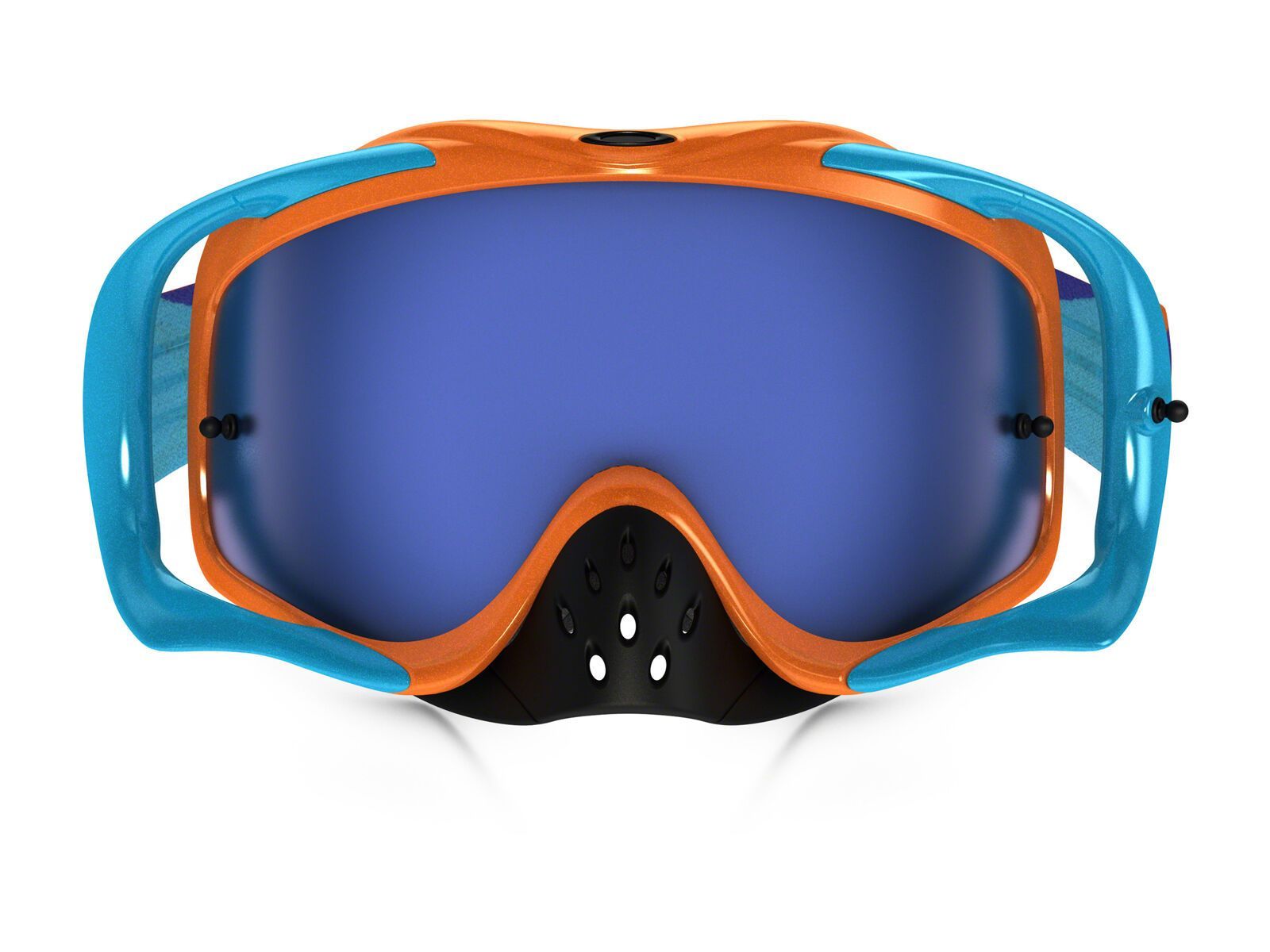 Oakley Crowbar MX Heritage Racer Goggle, bright orange/Lens: ice iridium - Bild 2