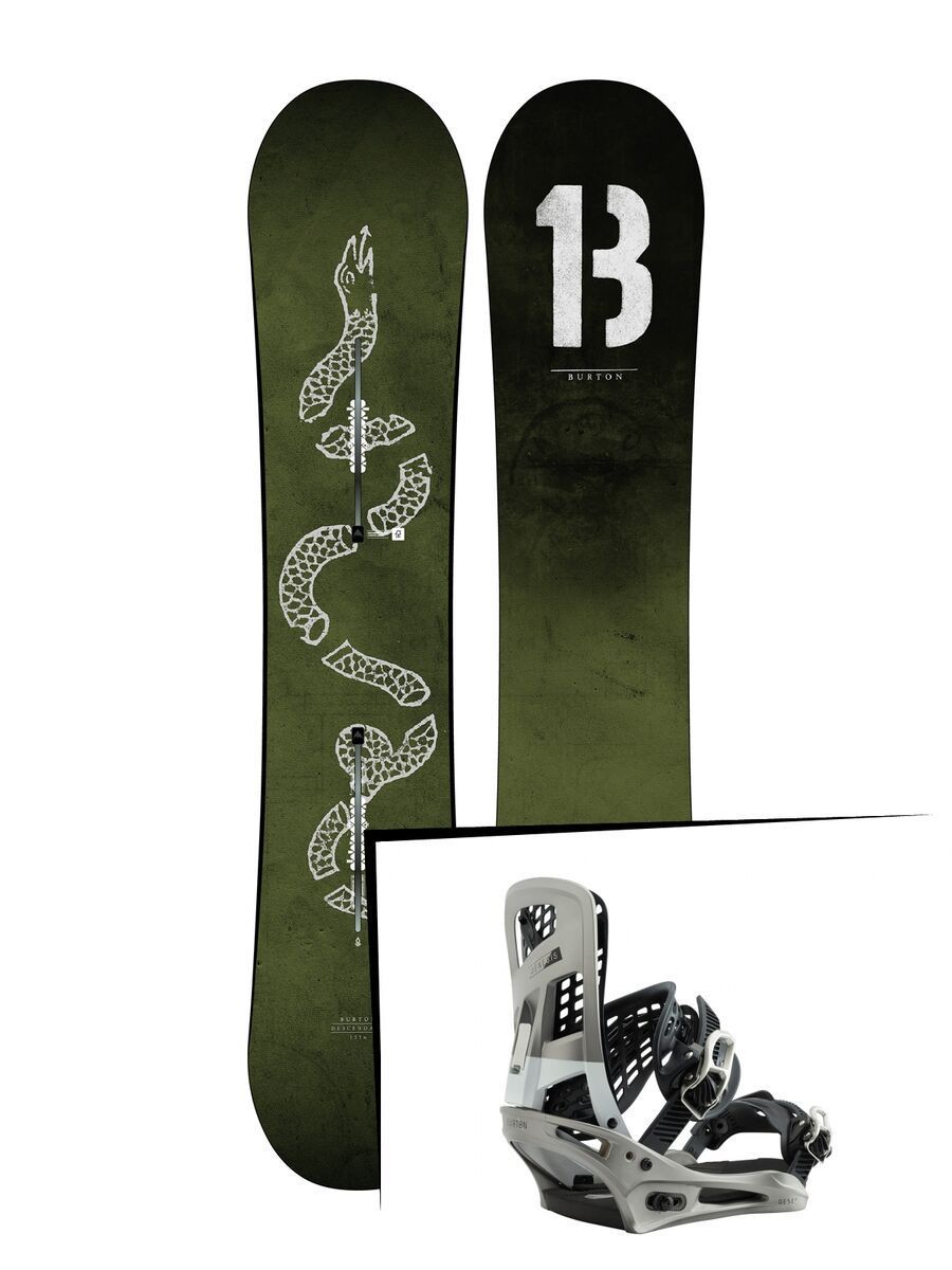 Set: Burton Descendant Wide 2019 + Burton Genesis super silver - Bild 1