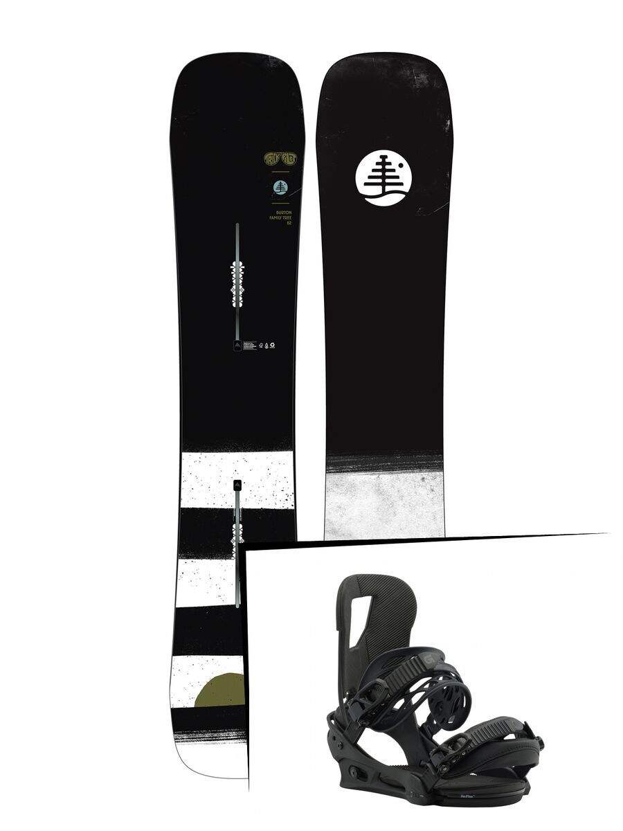 Set: Burton Family Tree Trick Pilot 2019 + Burton Cartel black matte - Bild 1