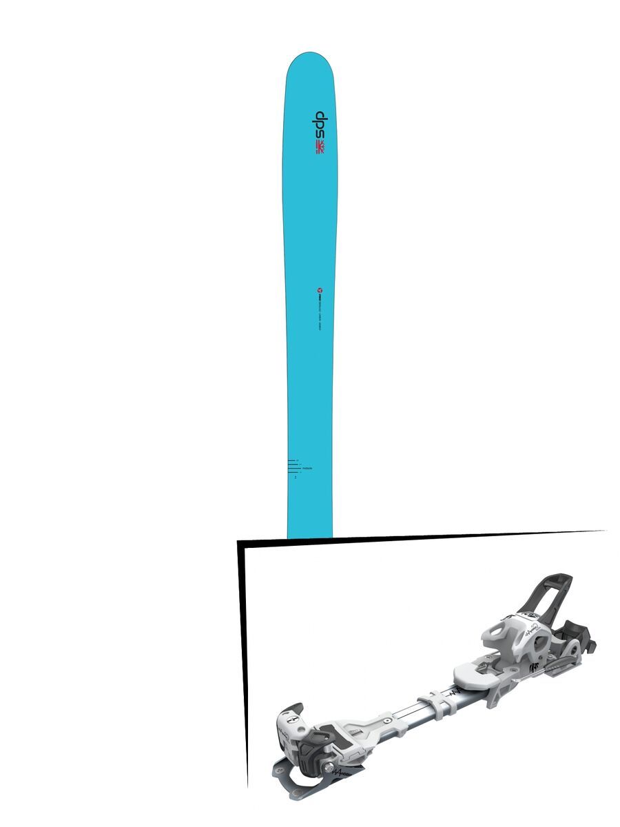 Set: DPS Skis Yvette 112 RP2 Hybrid 2016 + Tyrolia Ambition 12 ohne Bremse, solid white black - Skiset - Bild 1