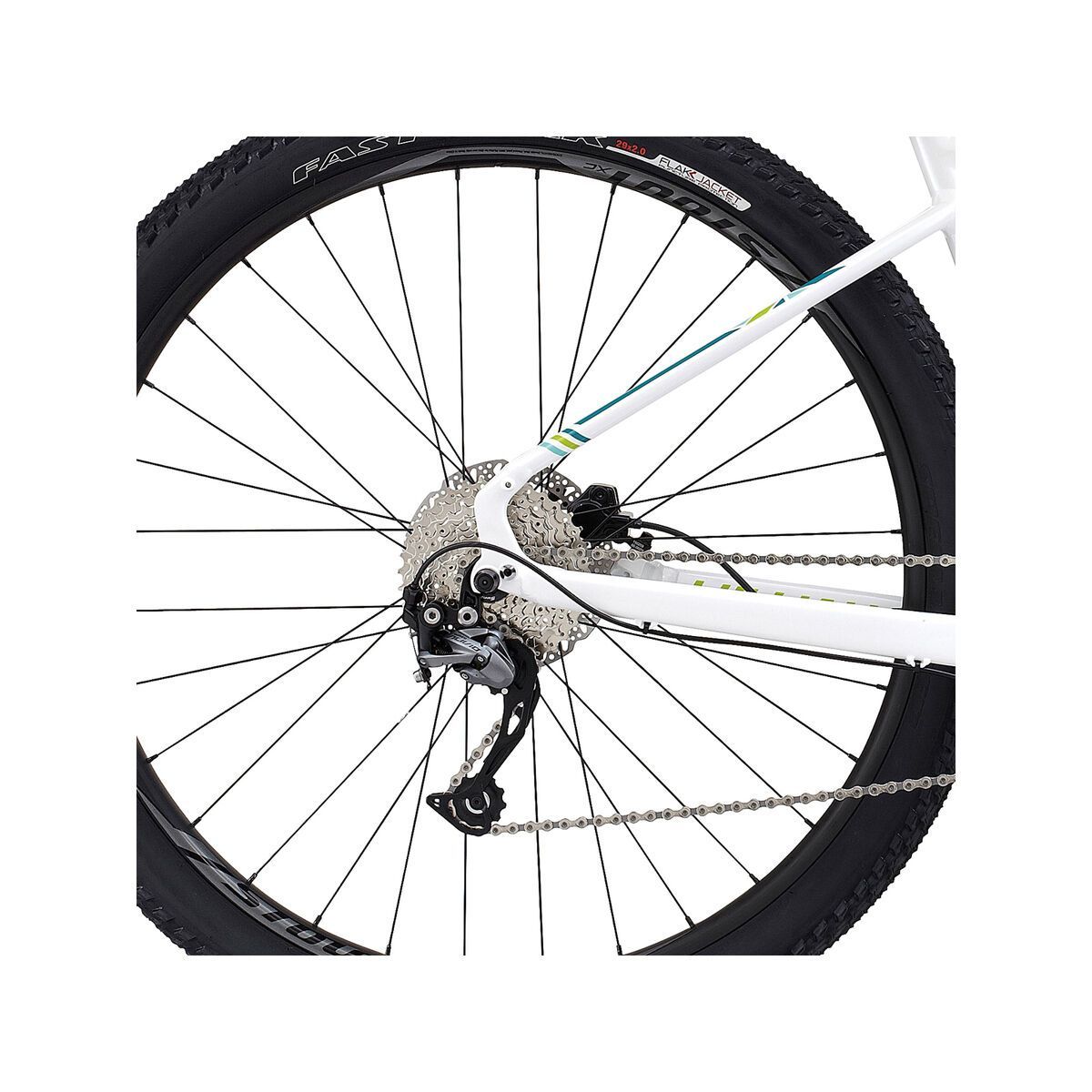 Specialized Jett Comp 29, gloss metallic white/pearl turquoise/pearl hyper green - Bild 4