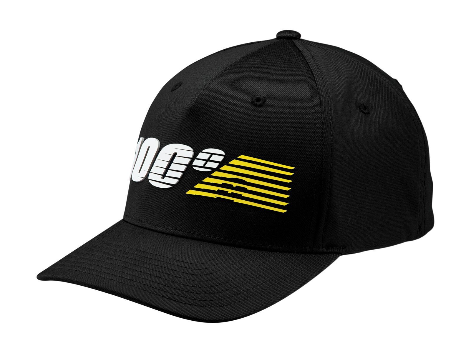 100% Starlight Flexfit Hat, black - Bild 1