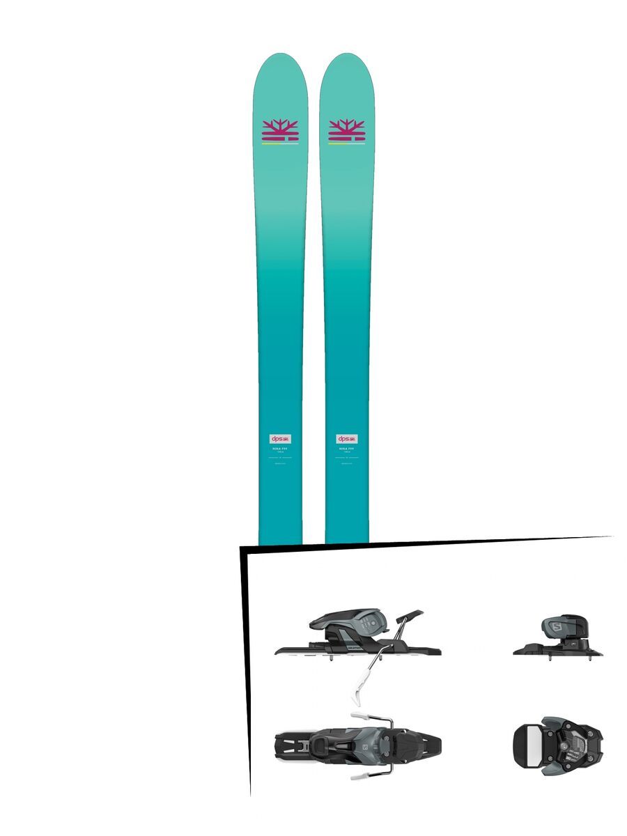 Set: DPS Skis Nina F99 Foundation 2018 + Salomon Warden 11 dark grey/black - Bild 1