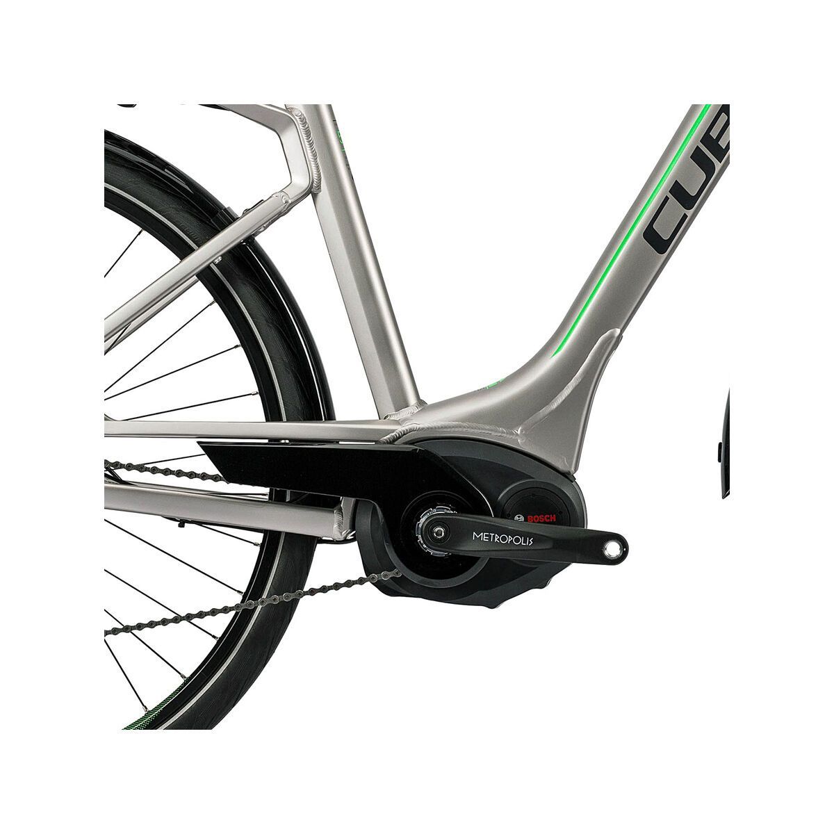 Cube Touring Hybrid Pro 400 Easy Entry, silver´n´flashgreen - Bild 3