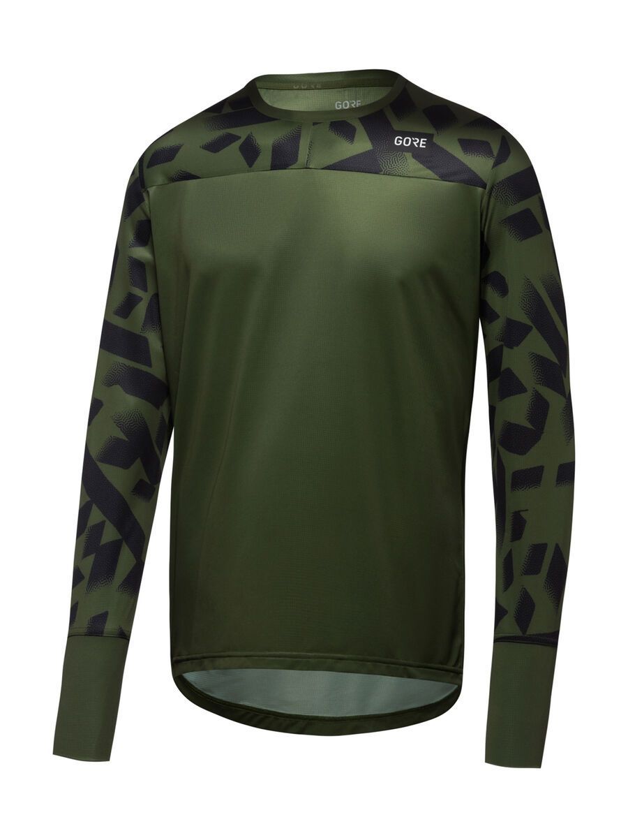 GOREWEAR TrailKPR Daily Langarm Trikot Herren, utility green/black - Bild 2