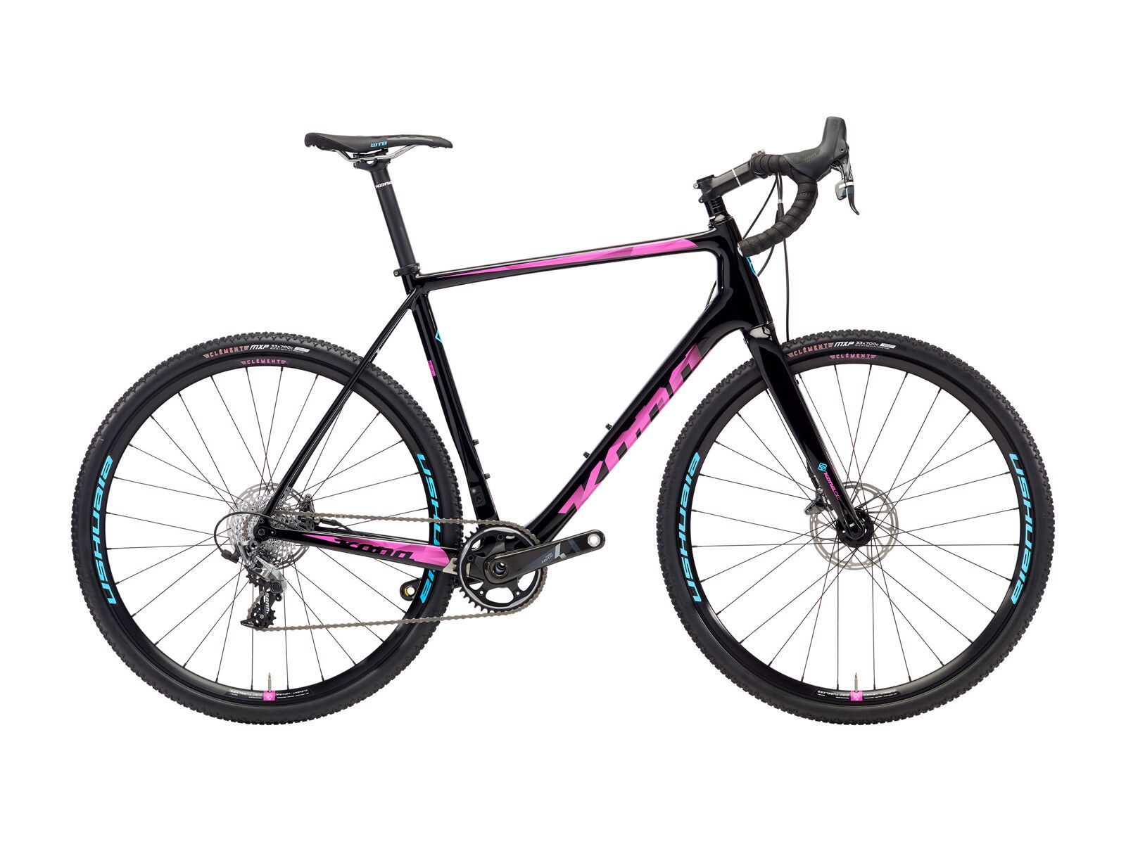 Kona Super Jake, gloss black w/ magenta & cyan decals - Bild 1