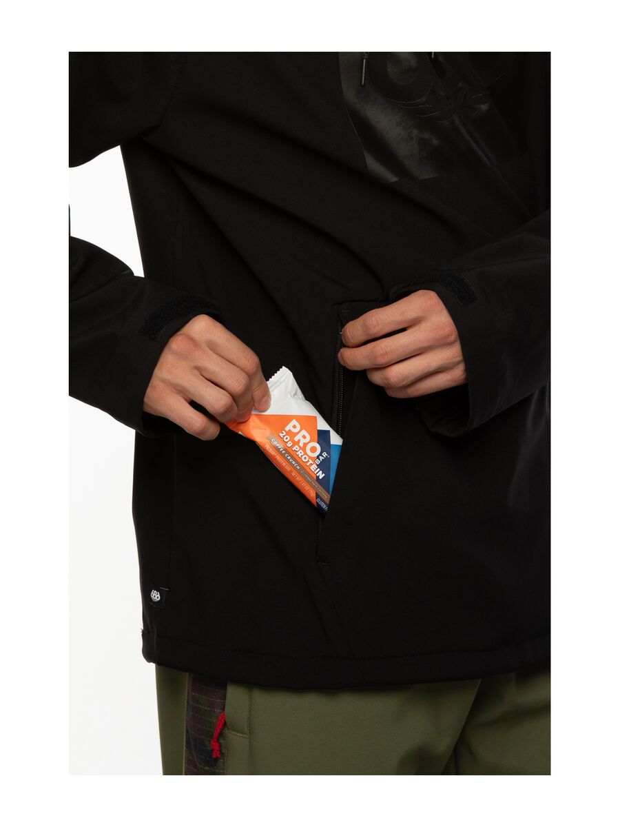 686 Men's Waterproof Hoody, black - Bild 7