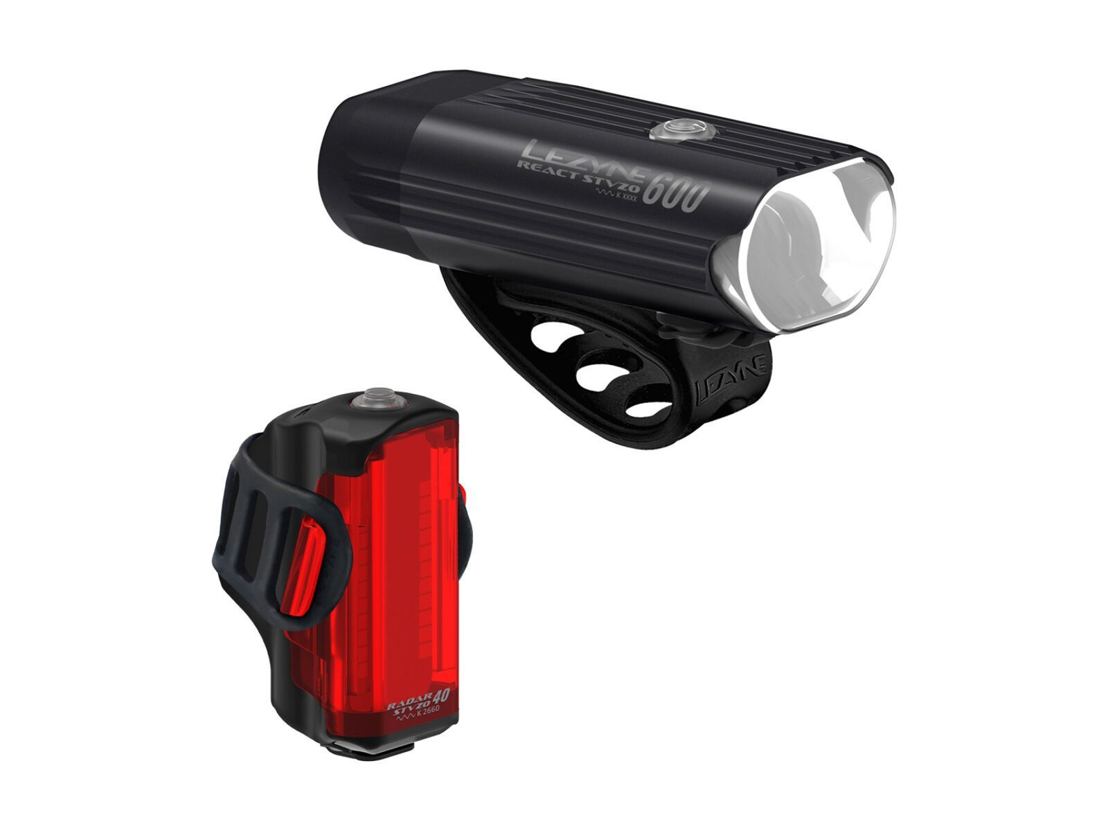 Lezyne Radar React StVZO System Set, black - Bild 1