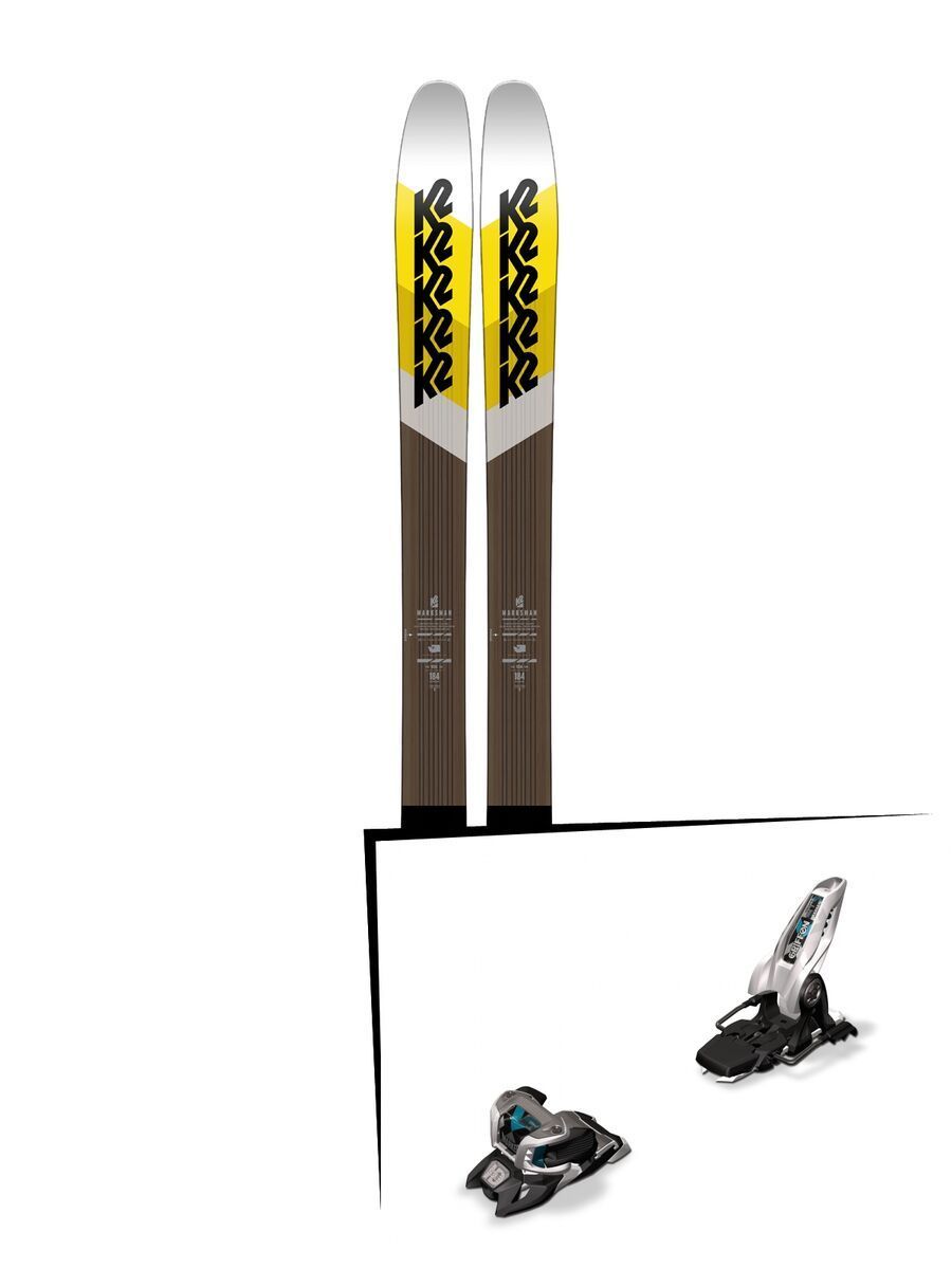Set: K2 SKI Marksman 2018 + Marker Griffon 13 ID white - Bild 1