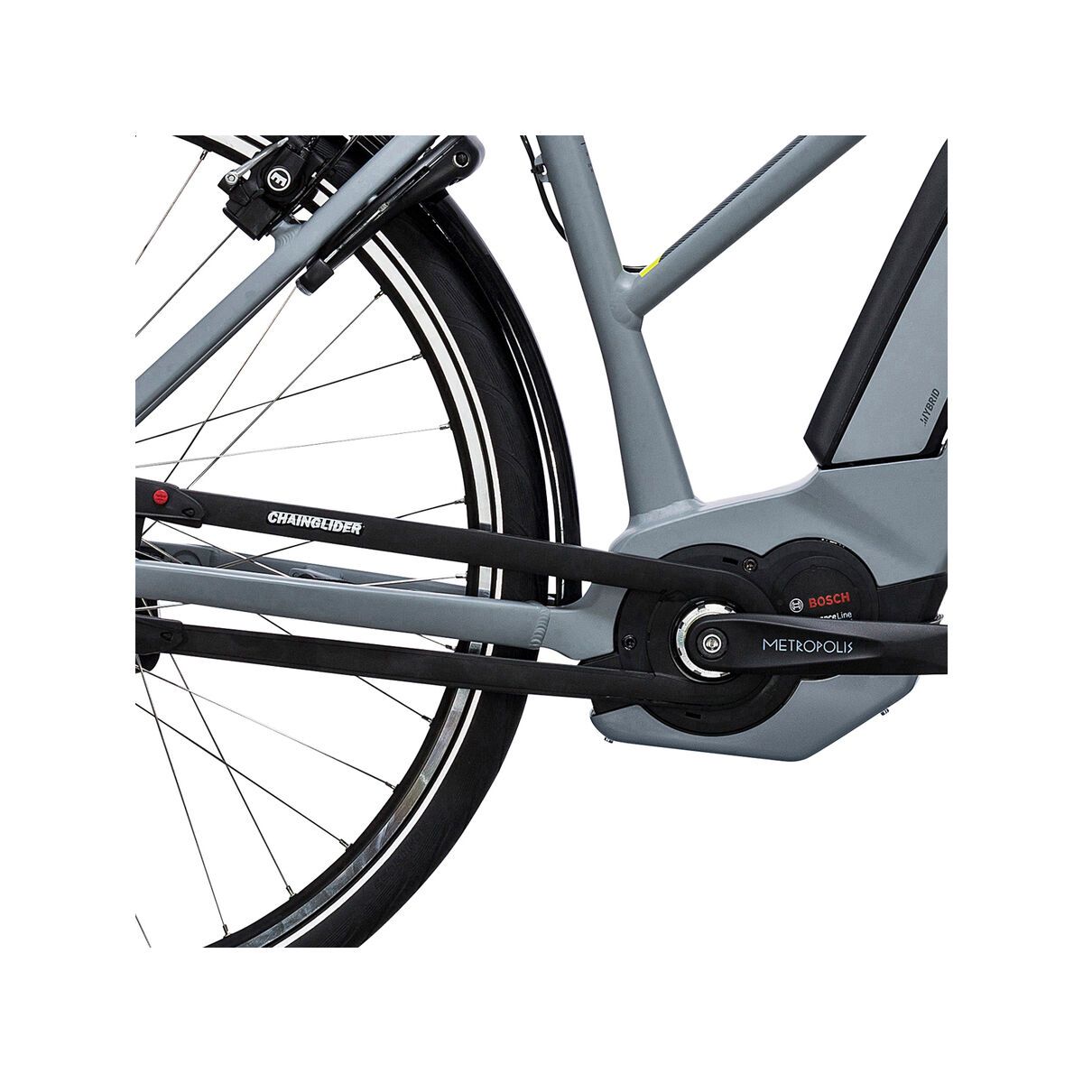 Cube Delhi Hybrid 500 Trapeze, grey´n´lime - Bild 3