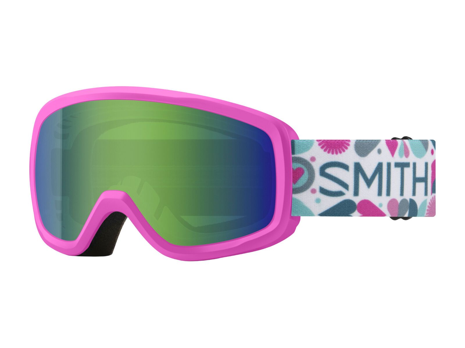 Smith Snowday, Green Sol-X Mirror / vivid pink hearts - Bild 1