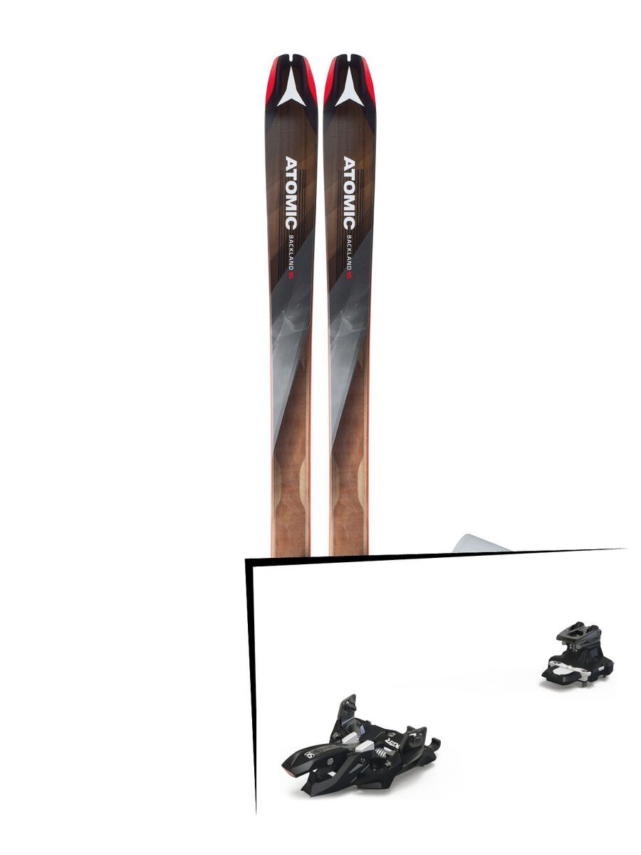 Set: Atomic Backland 95 + Hybrid Skin 95 2019 + Marker Alpinist 9 black/titanium - Bild 1