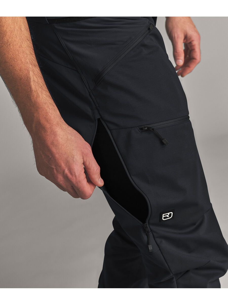 Ortovox Ortler Softshell Plus Pants M, black raven - Bild 6