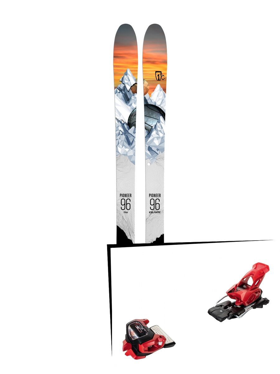 Set: Icelantic Pioneer 96 2018 + Tyrolia Attack² 13 GW red - Bild 1