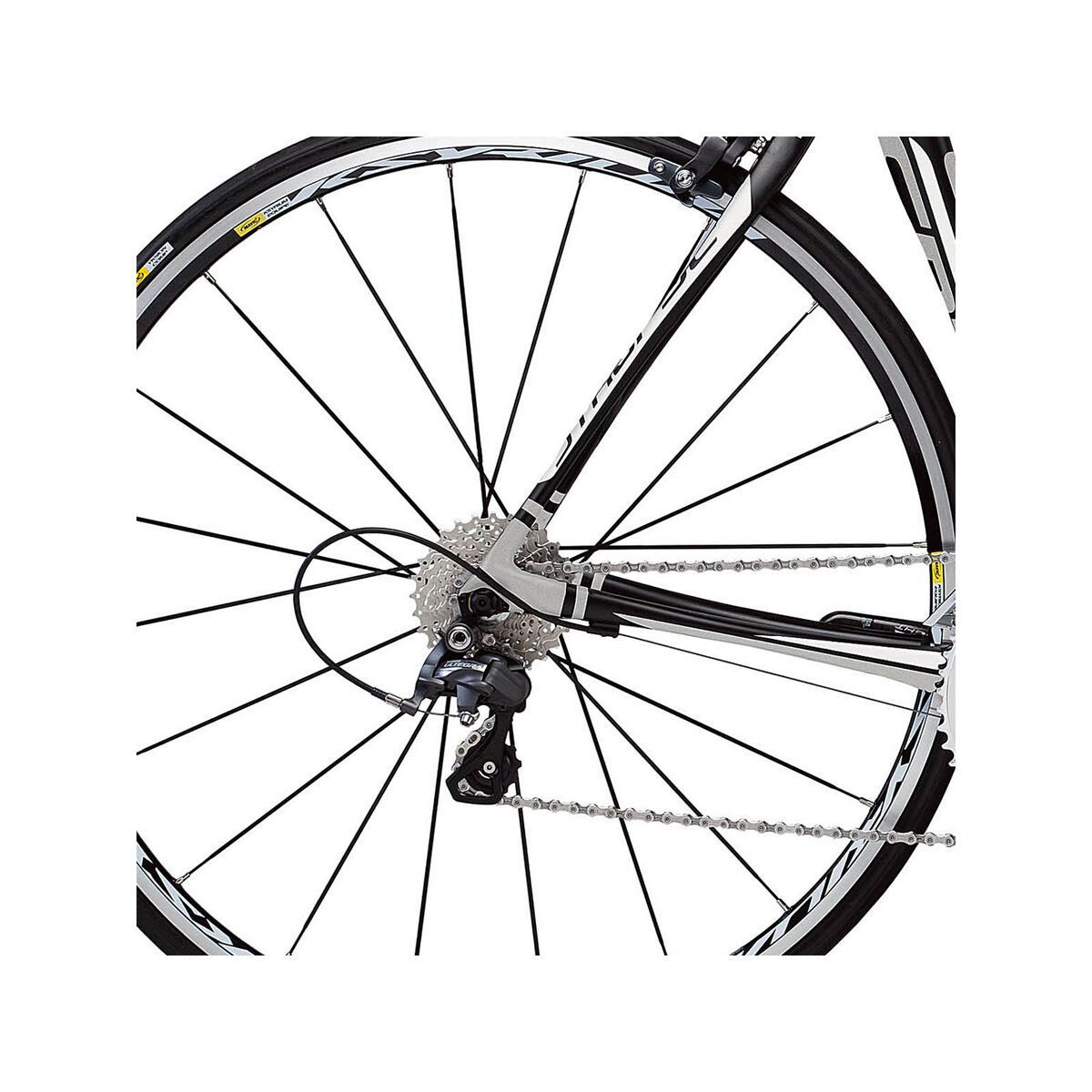 Cannondale Synapse Hi-Mod 3 Ultegra Compact, exposed carbon w/ fine silver magnesium white matte - Bild 3