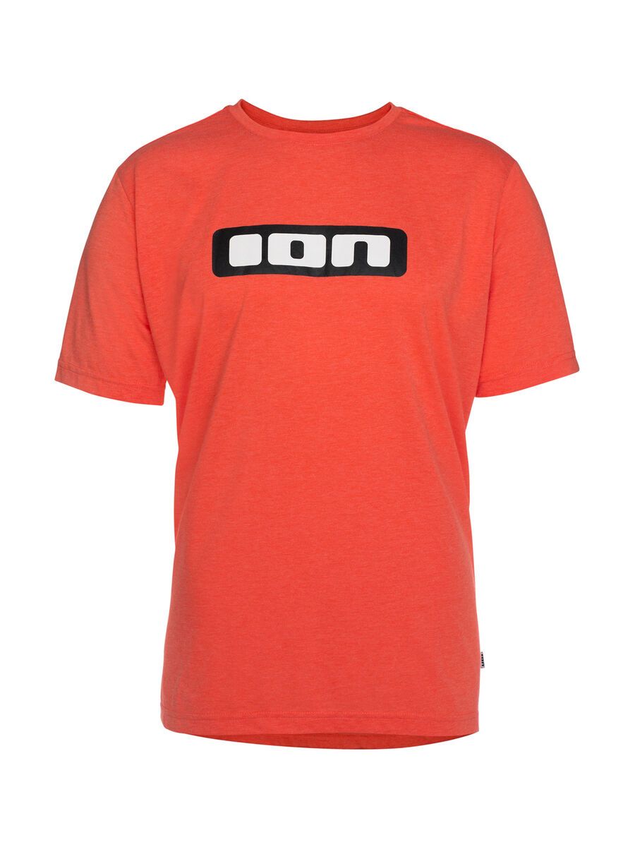 ION Tee SS Logo DR, fiesta red melange - Bild 1