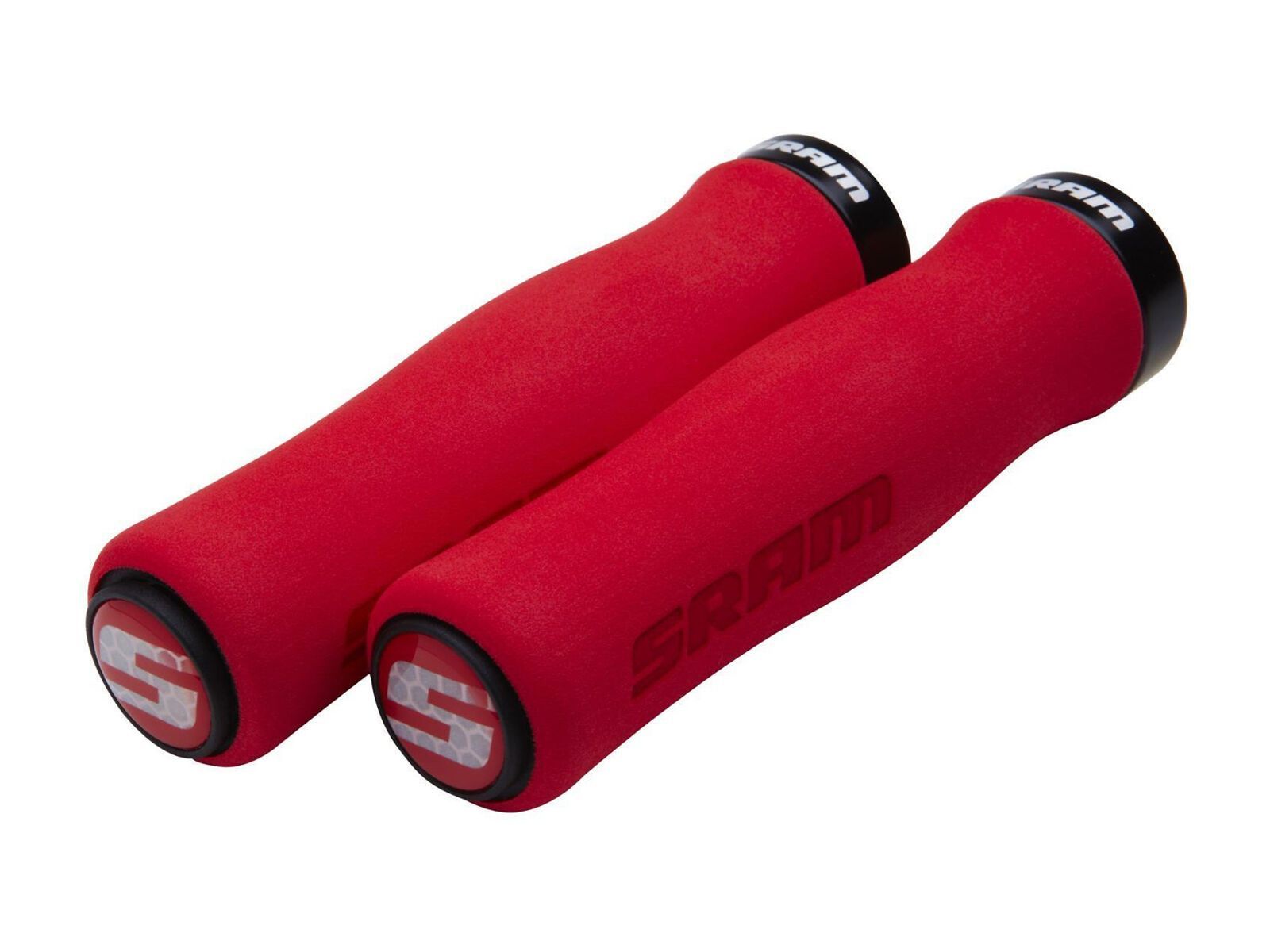 SRAM Locking Grips Contour Foam, red/black clamp - Bild 1
