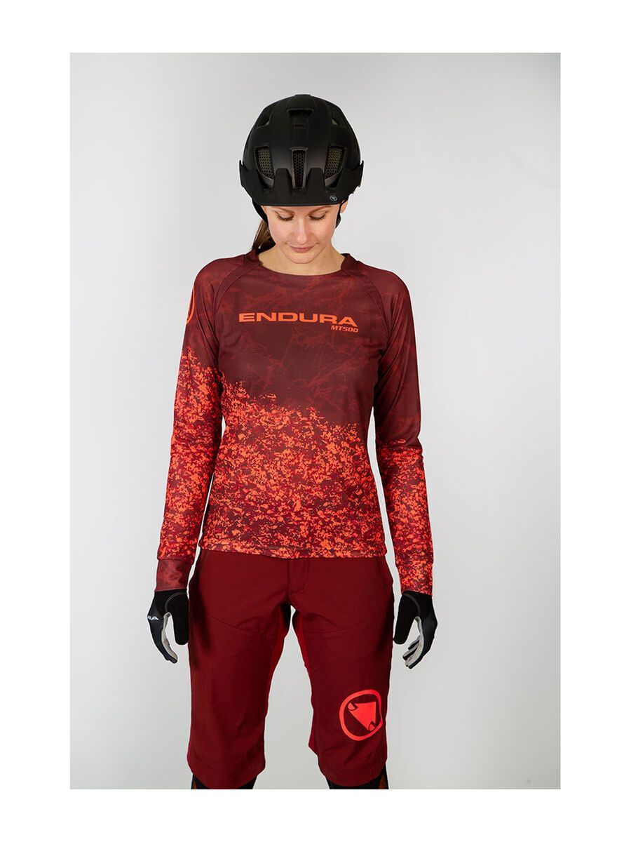 Endura Wms MT500 Marble L/S Jersey LTD, kakau - Bild 3
