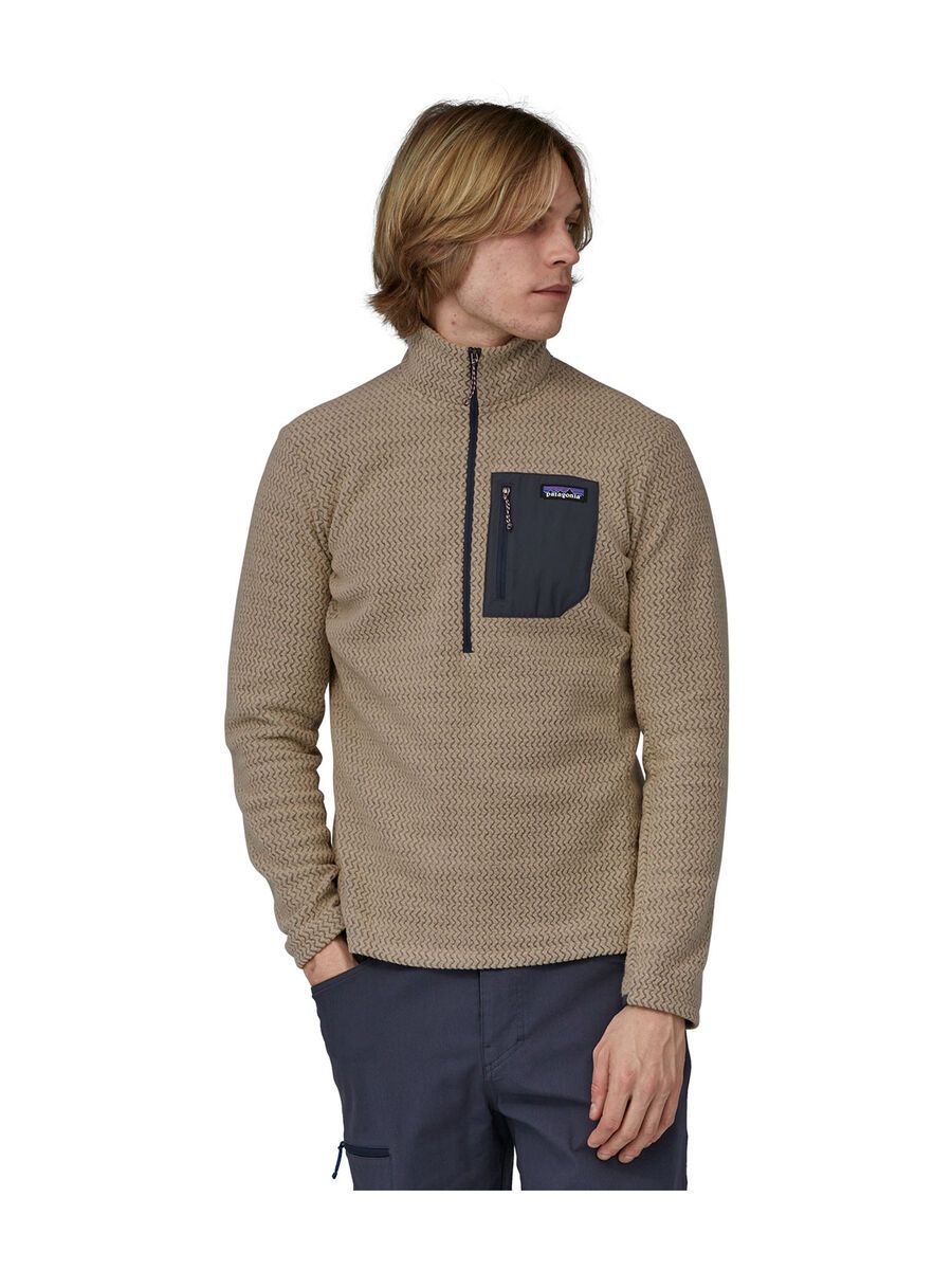 Patagonia Men's R1 Air Zip Neck, oar tan - Bild 2