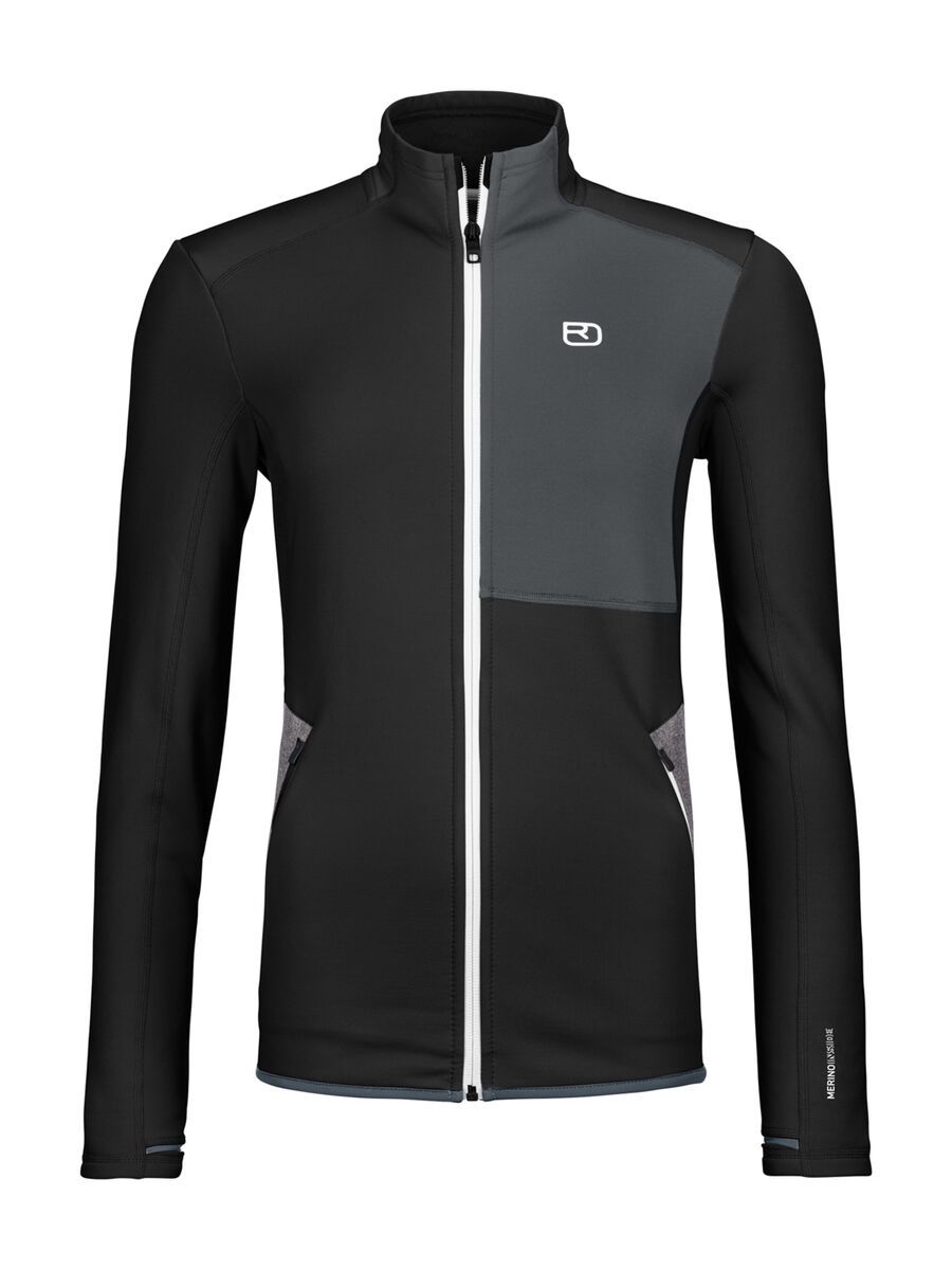 Ortovox Merino Fleece Jacket W, black raven - Bild 1