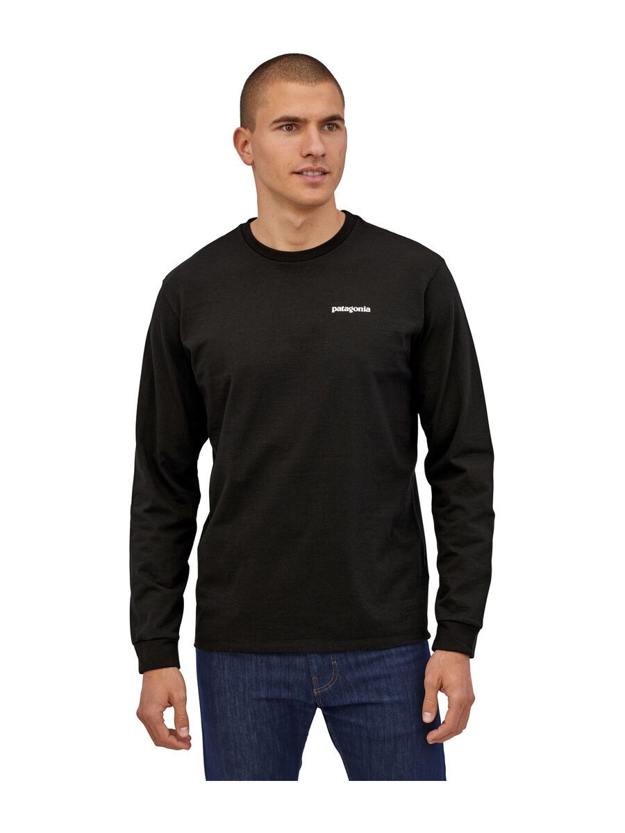 Patagonia Men's Long-Sleeved P-6 Logo Responsibili-Tee, black - Bild 3