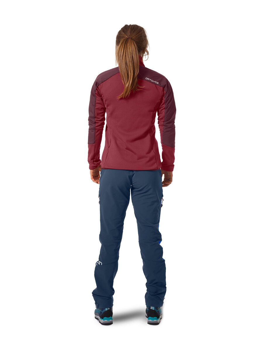 Ortovox Westalpen Swisswool Hybrid Jacket W, dark blood - Bild 4