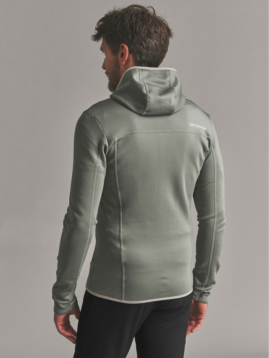 Ortovox Merino Fleece Hoody M, green sage - Bild 6