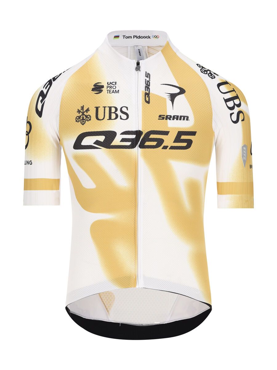 Q36.5 Gregarius Q36.5 Pro Team Off-Road Jersey, gold-white - Bild 1