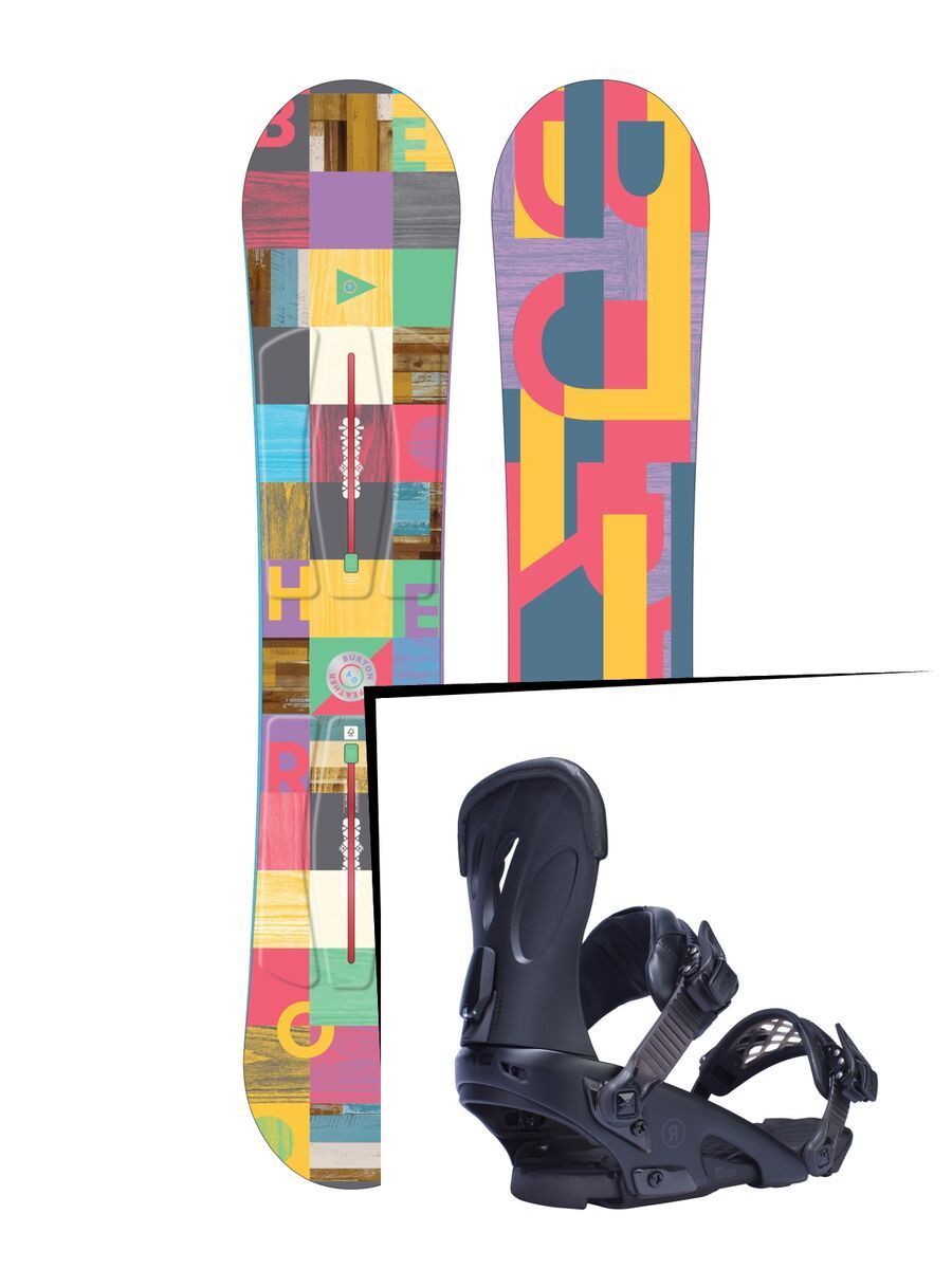 Set: Burton Feather 2017 + Ride Fame (1770138S) - Bild 1