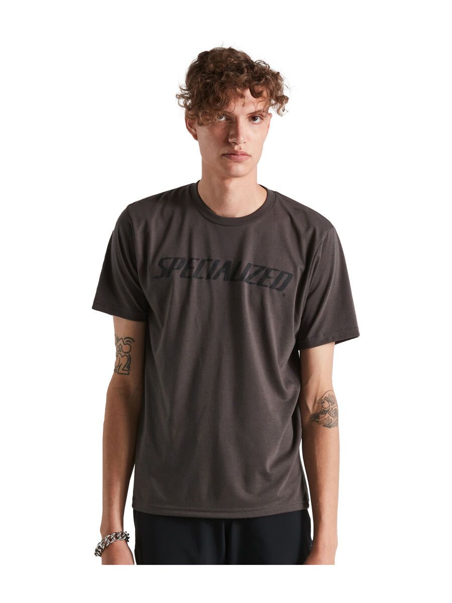 Specialized Men's Wordmark Short Sleeve T-Shirt, charcoal - Bild 1