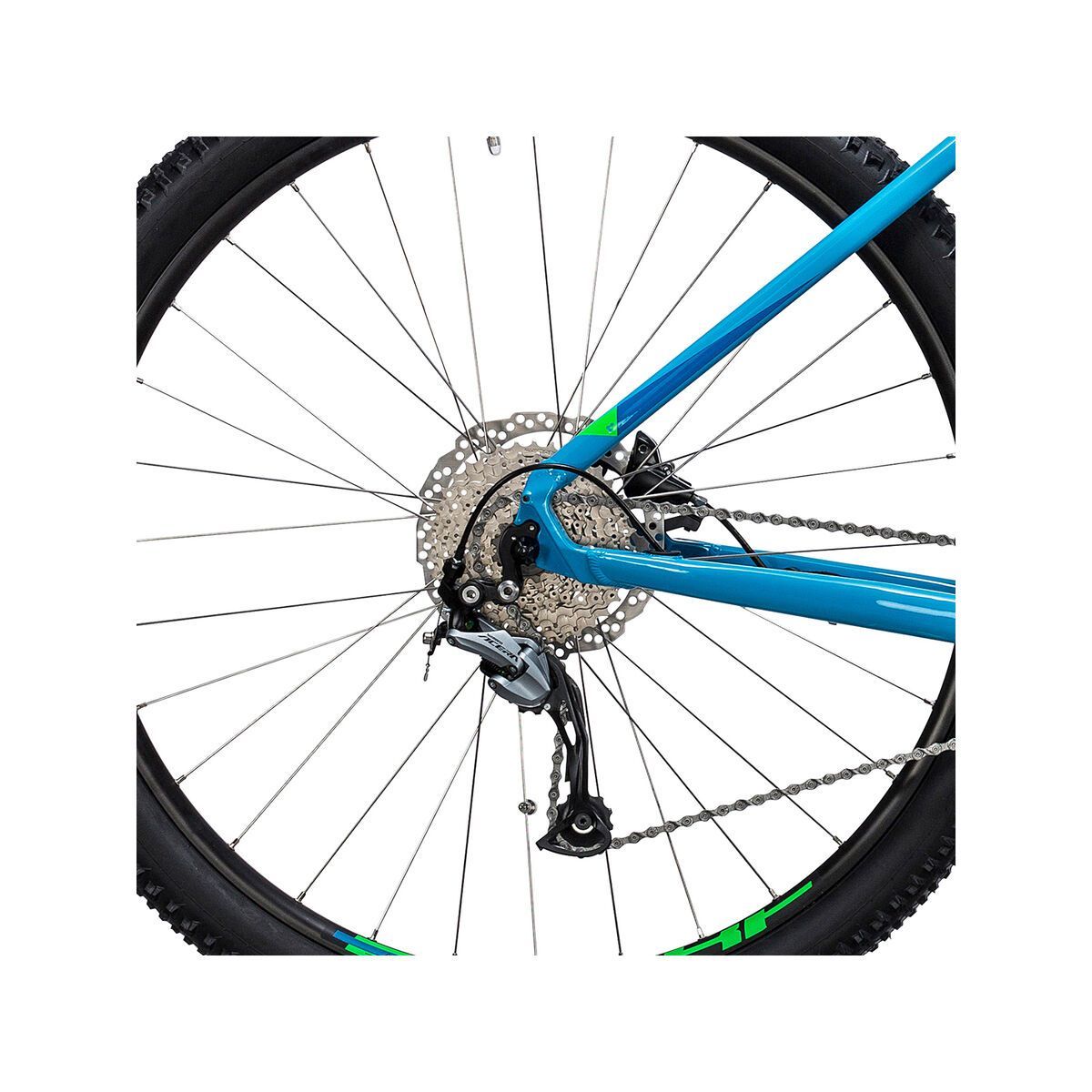 Cube Reaction Hybrid ONE 400 27.5, blue´n´flashgreen - Bild 4