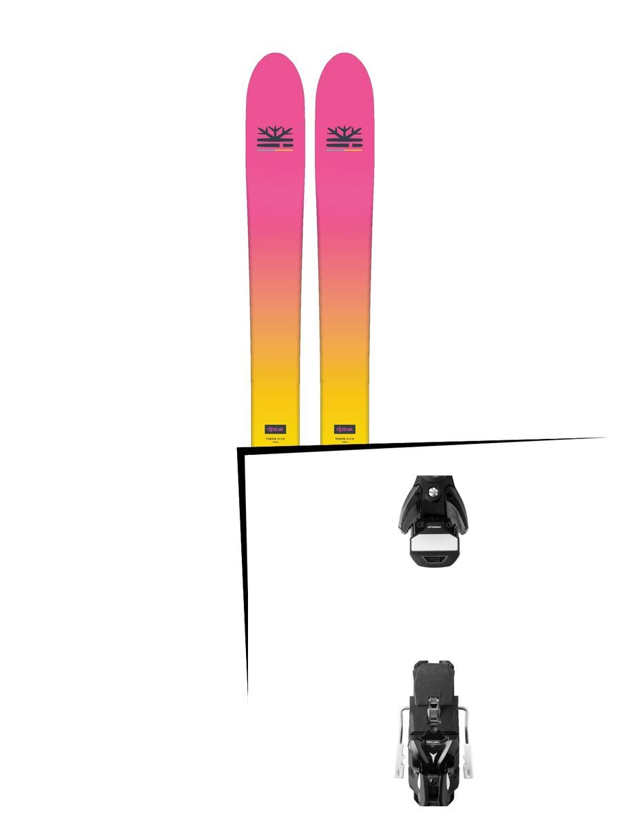 Set: DPS Skis Yvette 112 RP2 Foundation 2018 + Atomic STH 13 WTR black/gun metal - Bild 1