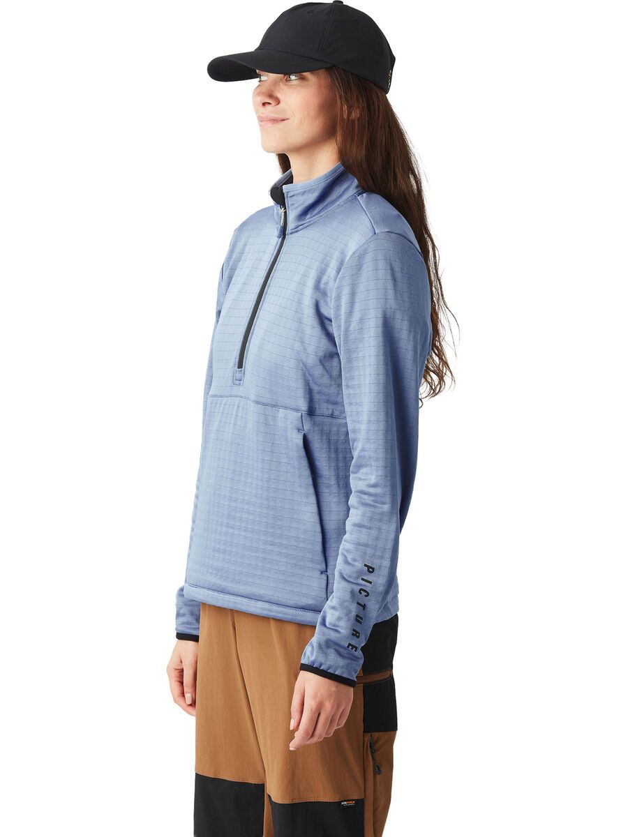 Picture Bake W 1/4 Grid Fleece, stonewash - Bild 3