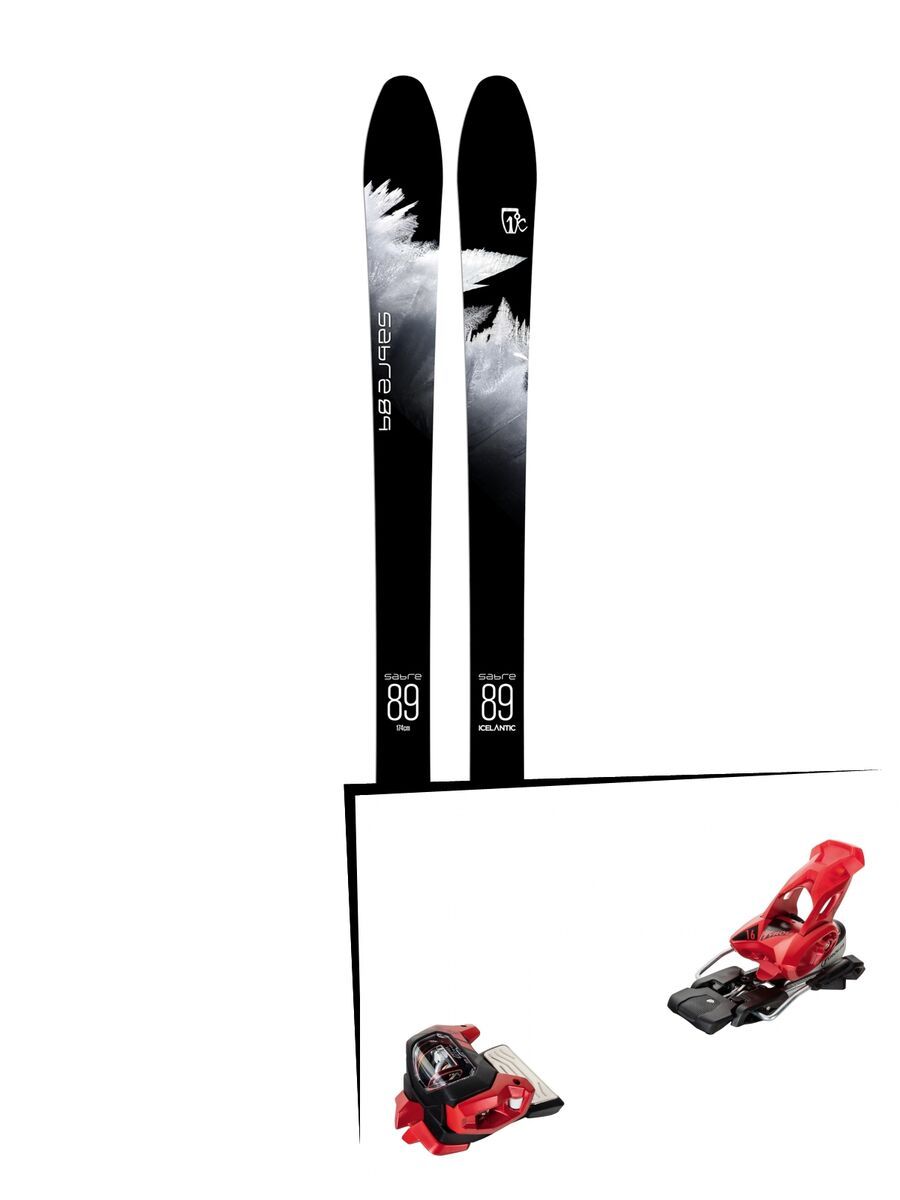 Set: Icelantic Sabre 89 2018 + Tyrolia Attack² 16 GW red - Bild 1