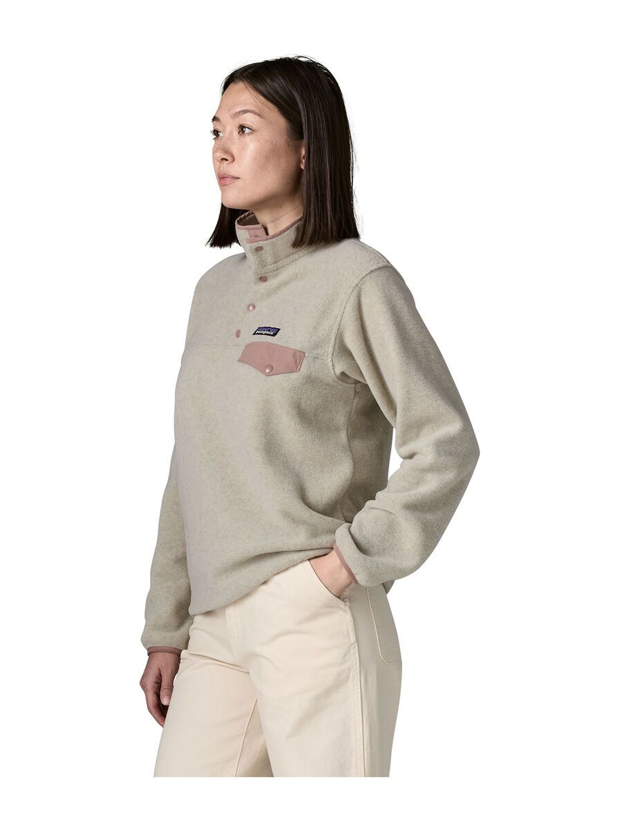 Patagonia Women's Lightweight Synchilla Snap-T Pullover, oatmeal heather w/moonrise taupe - Bild 6