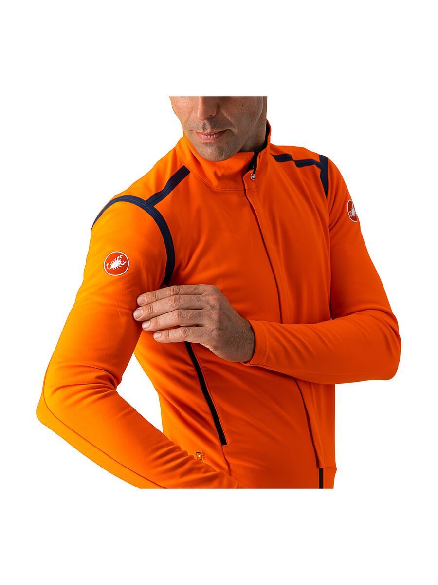 Castelli Perfetto RoS Long Sleeve, orange/steel blue - Bild 7