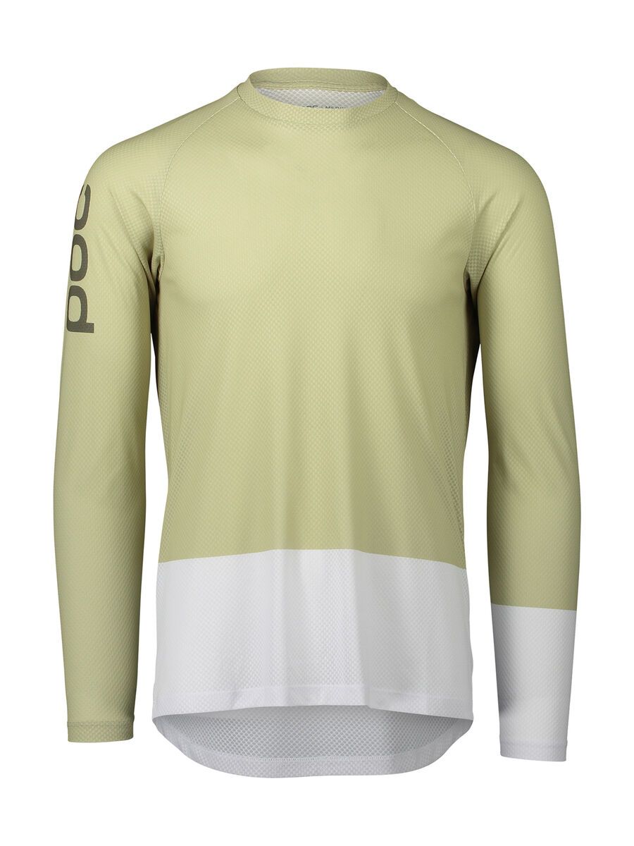 POC MTB Pure LS Jersey, prehnite green/hydrogen white - Bild 1