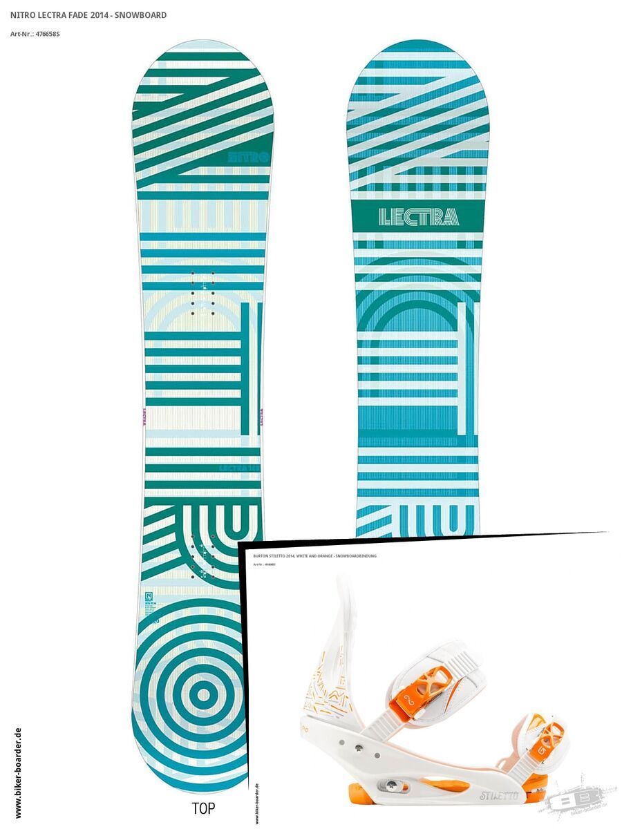Set: Nitro Lectra Fade  + Burton Stiletto (494068S) - Bild 1