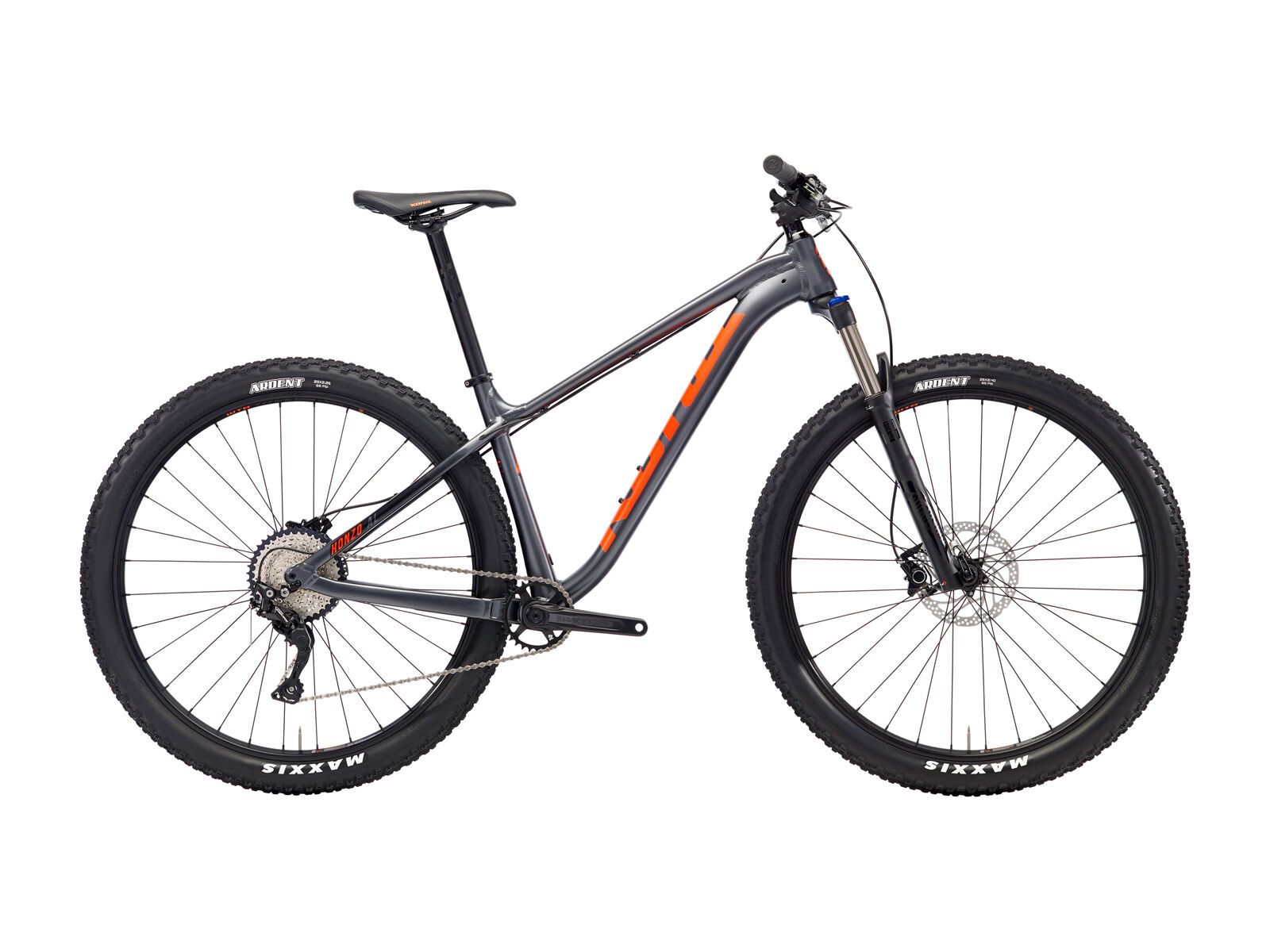 Kona Honzo AL, matt charcoal w/ black & orange decals - Bild 1