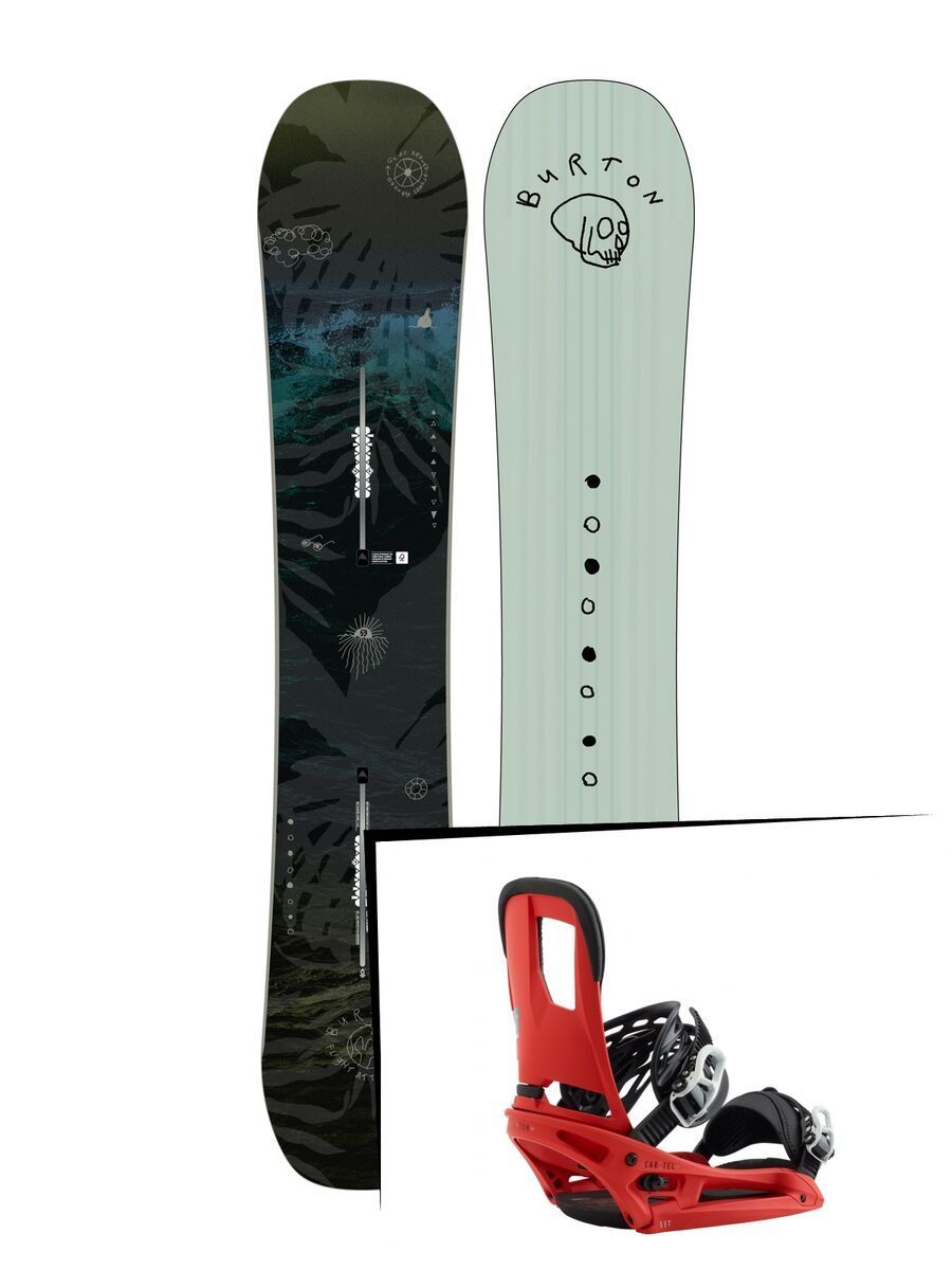 Set: Burton Flight Attendant 2019 + Burton Cartel EST red - Bild 1